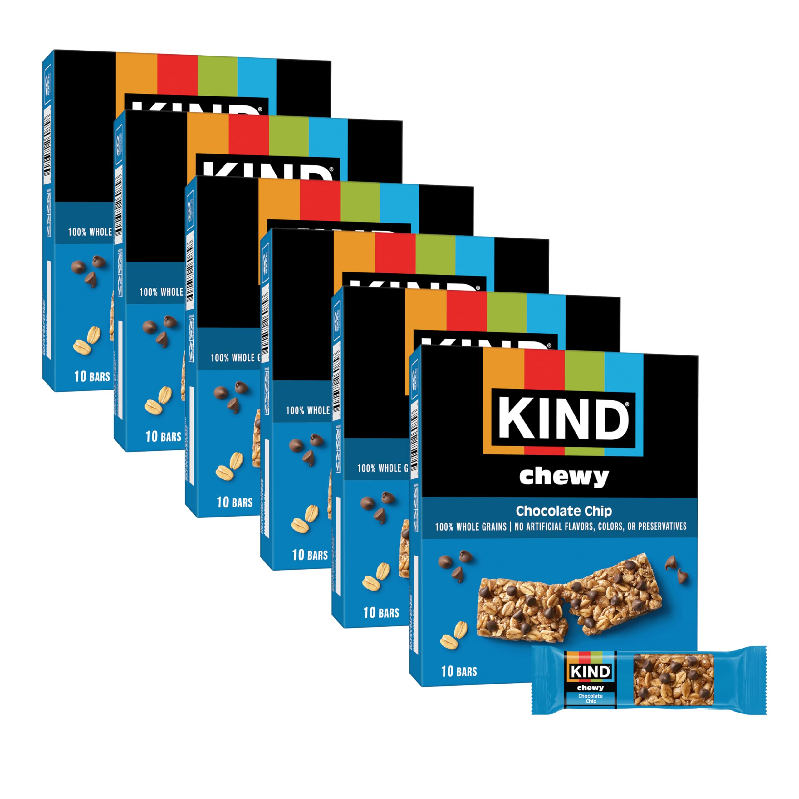KIND Kids Granola Chewy Bar Chocolate Chip, 10 Stück (6 Stück)