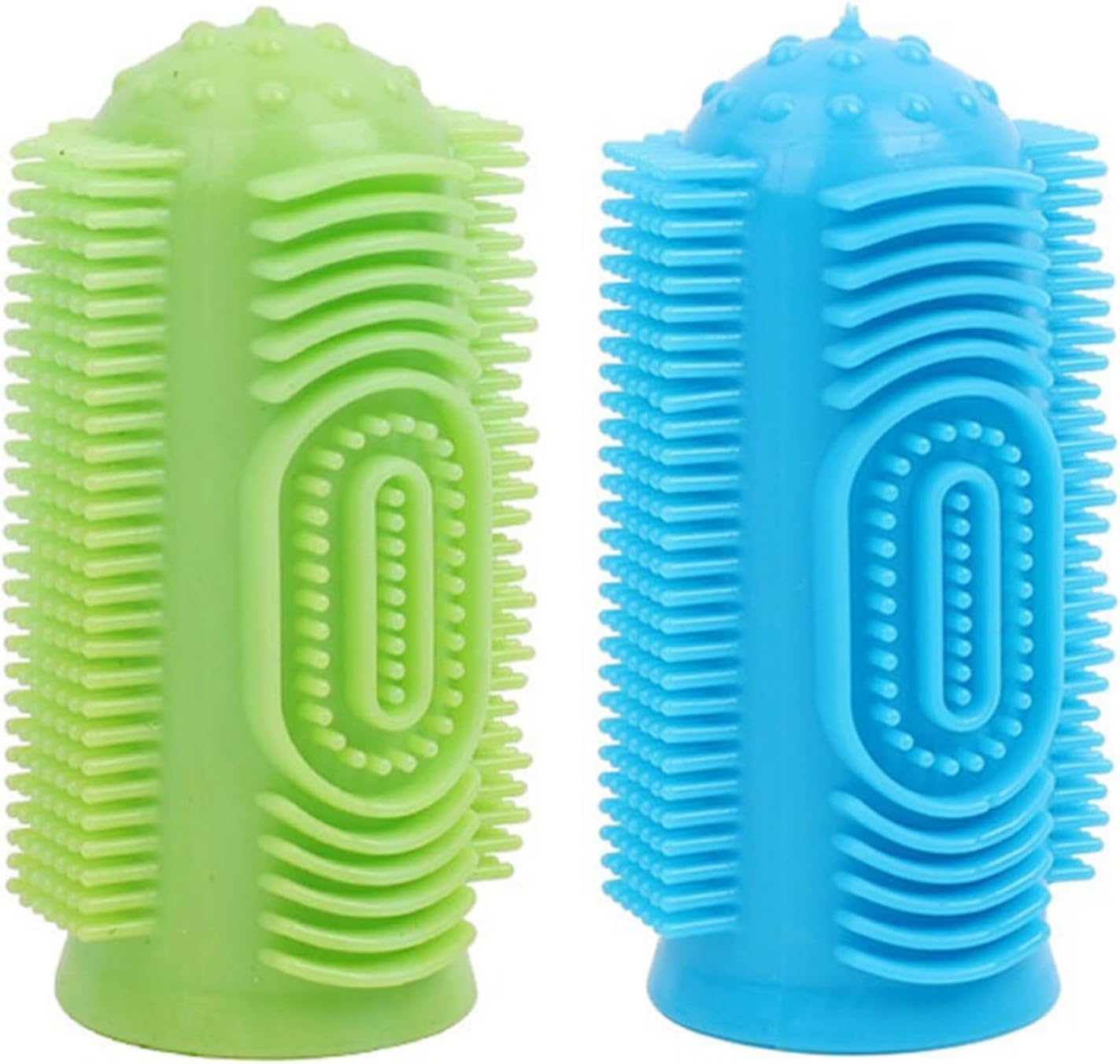 Pet Dental Brush Oral Care Pet Dental Brush 360-Degree Silicone Dog Finger Toothbrush for Dogs Small Breed, Medium Large Dogs Tooth Cleaner for Dogs Pet Tooth Brush