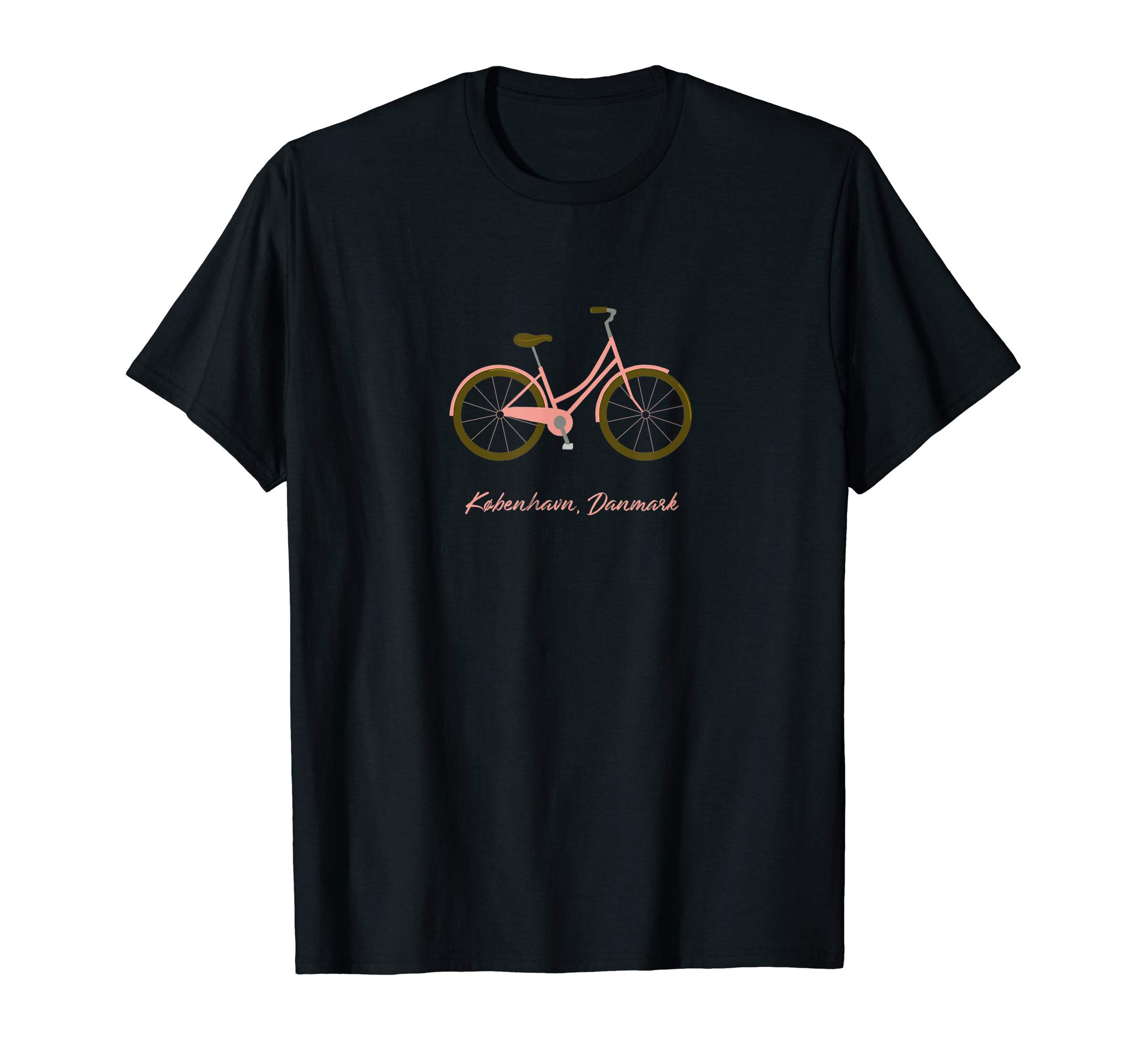 Copenhagen, Denmark Pink Danish Bicycle Design, Koebenhavn T-Shirt