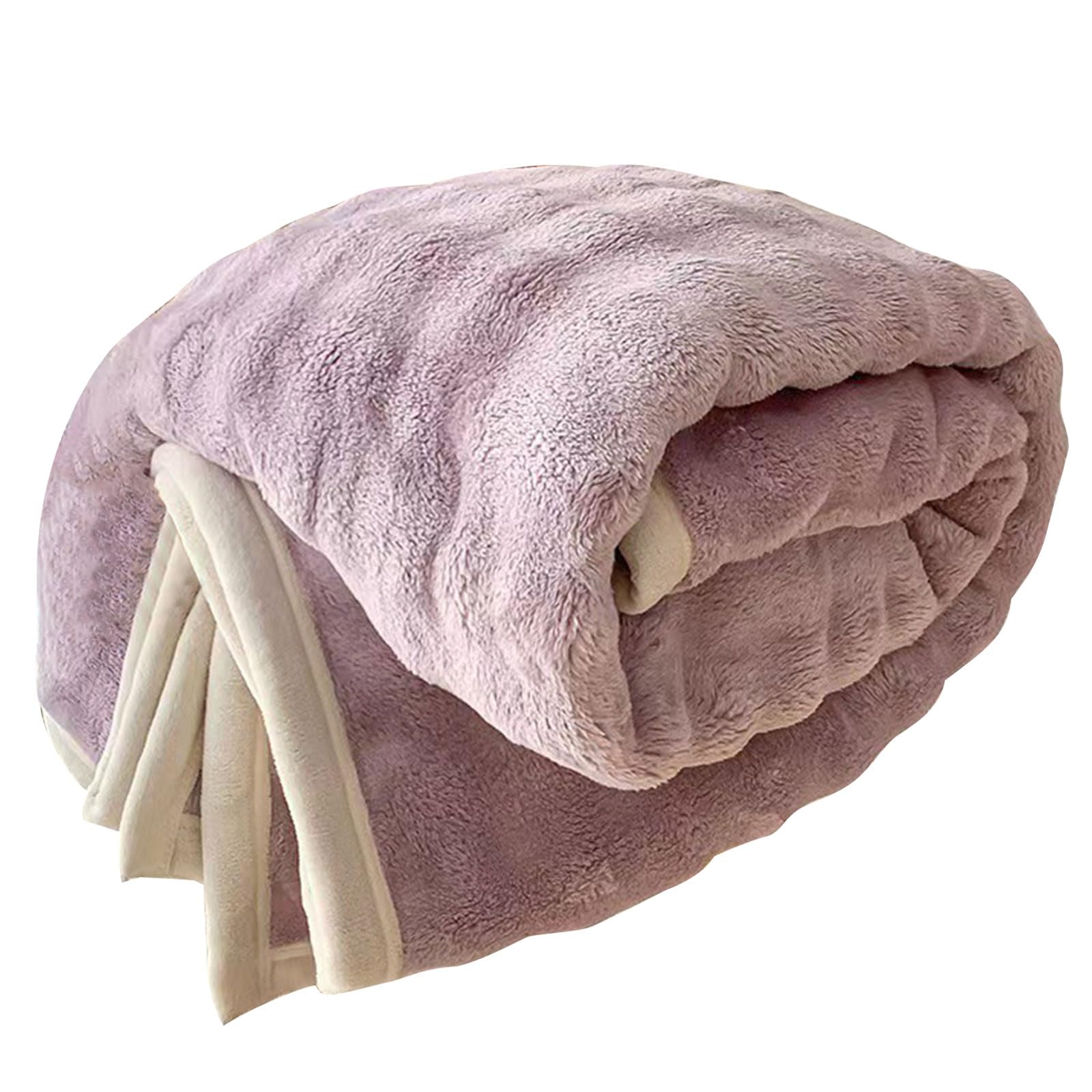 Nucelit Cuddly Plushie Blanket, Plain Couch Throw Blankets for Couch or Bed Soft and Warm Bedspread Plush Blanket