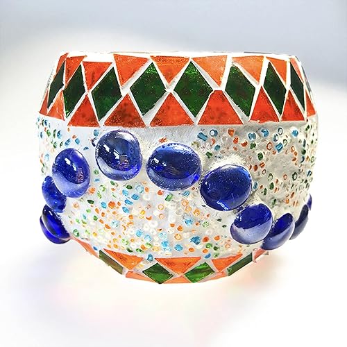 Miniatura 3 de Azulejos de mosaico de 36 unidades 7.05 oz, paquete de azulejos de mosaico de cuentas planas de vidrio para decoración del hogar, manualidades,