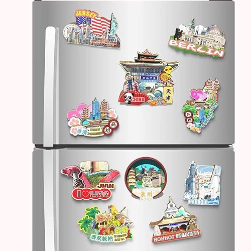 Miniatura 4 de China TianJin imán de nevera imán de madera 3D monumentos viajes coleccionables recuerdos decoración hecho a mano2