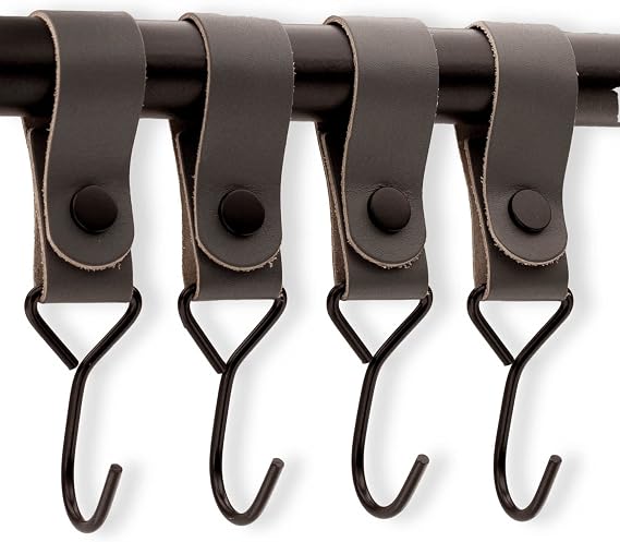 Brute Strength Multi-Function Hook with Leather Loop - Grey - Pack of 12