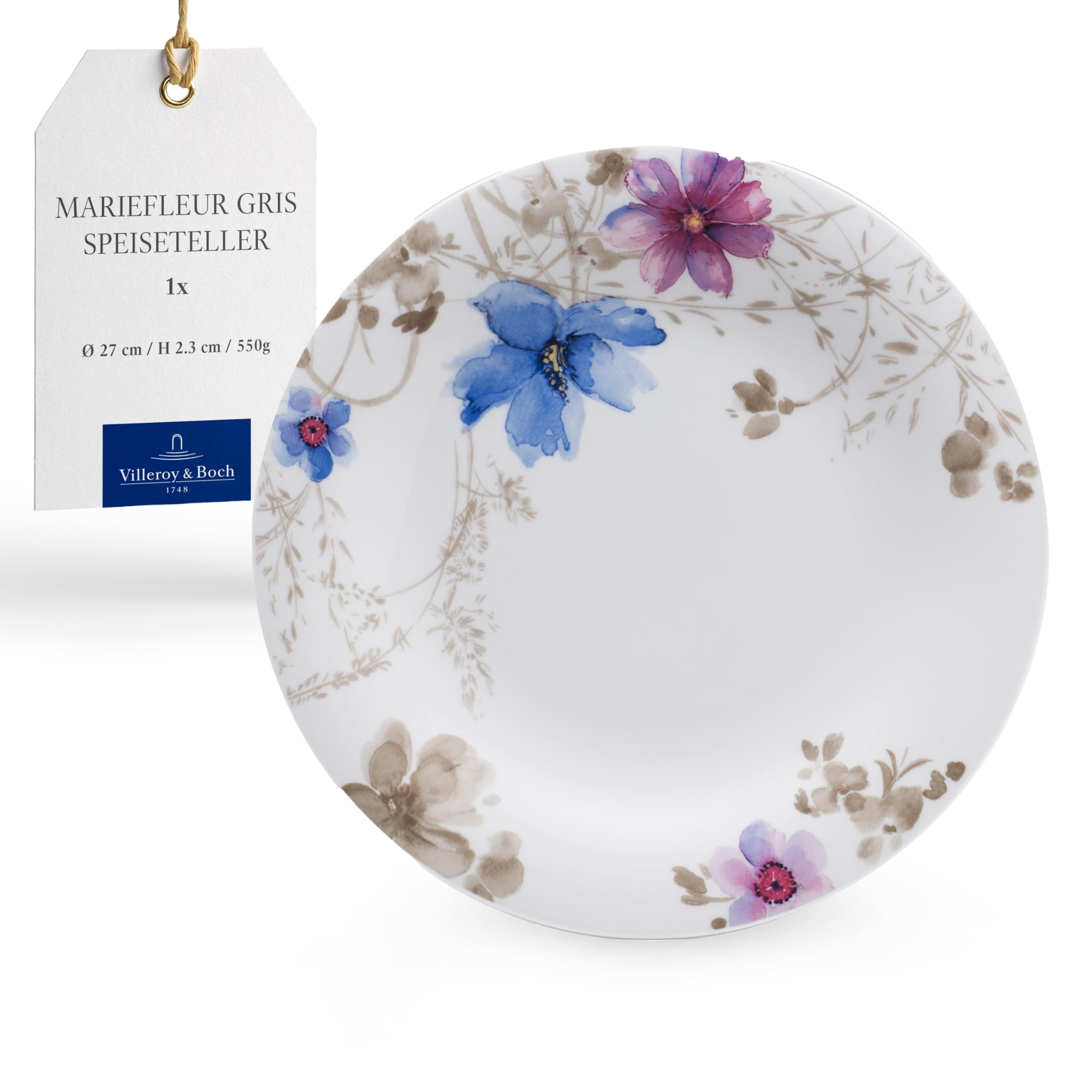 Villeroy & Boch - Mariefleur Gris Basic Speiseteller 27 cm Bunt