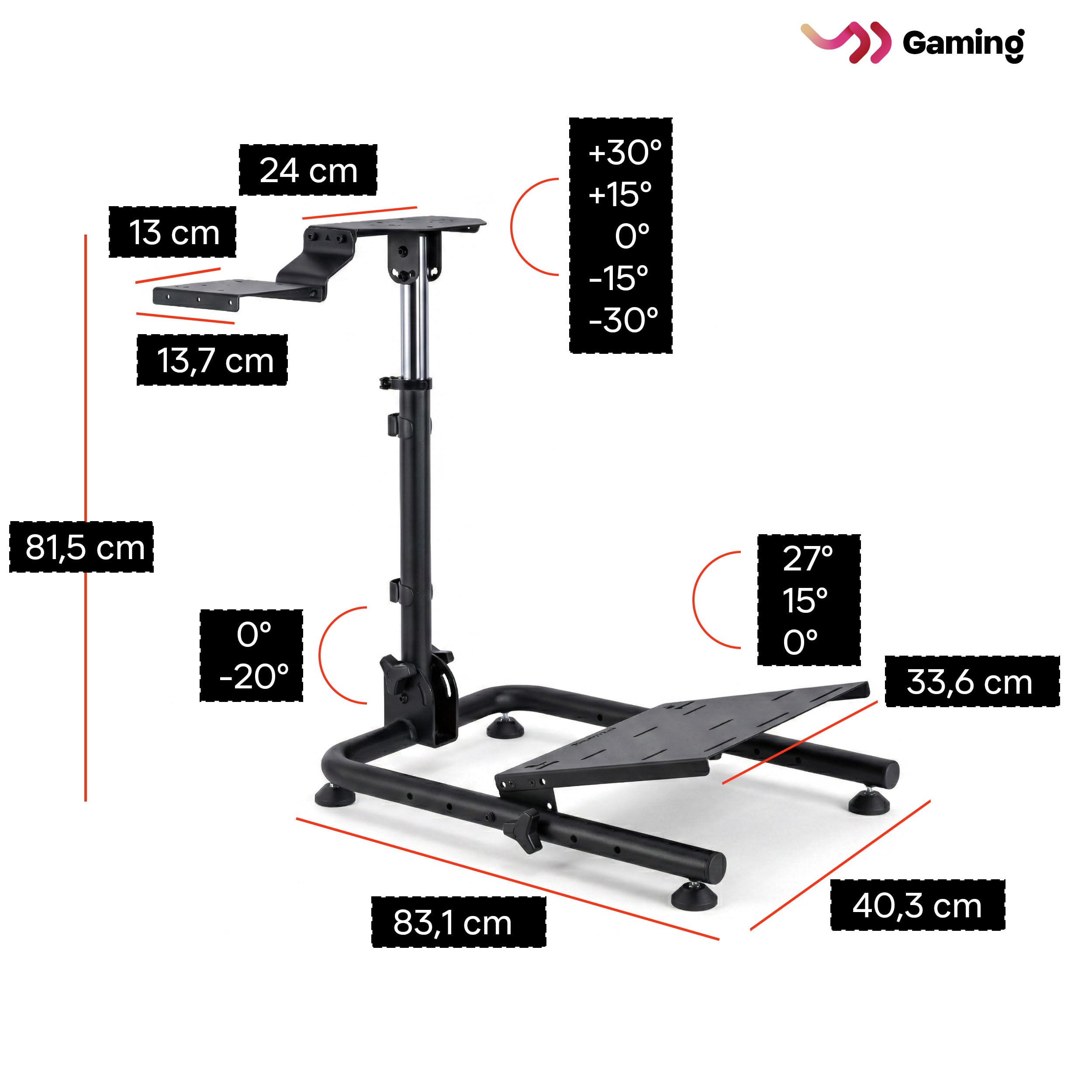 VDD Gaming - Support pour volant - support standard pour volant de course - cockpit de course - noir