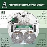 iRobot Roomba Plus 405 Combo Robot + AutoWash - Base Multifonction - Lavage et séchage des lingettes - LiDAR Clearview - 75 Jours d'autovidage - Double Lavage avec SmartScrub - Blanc - 3