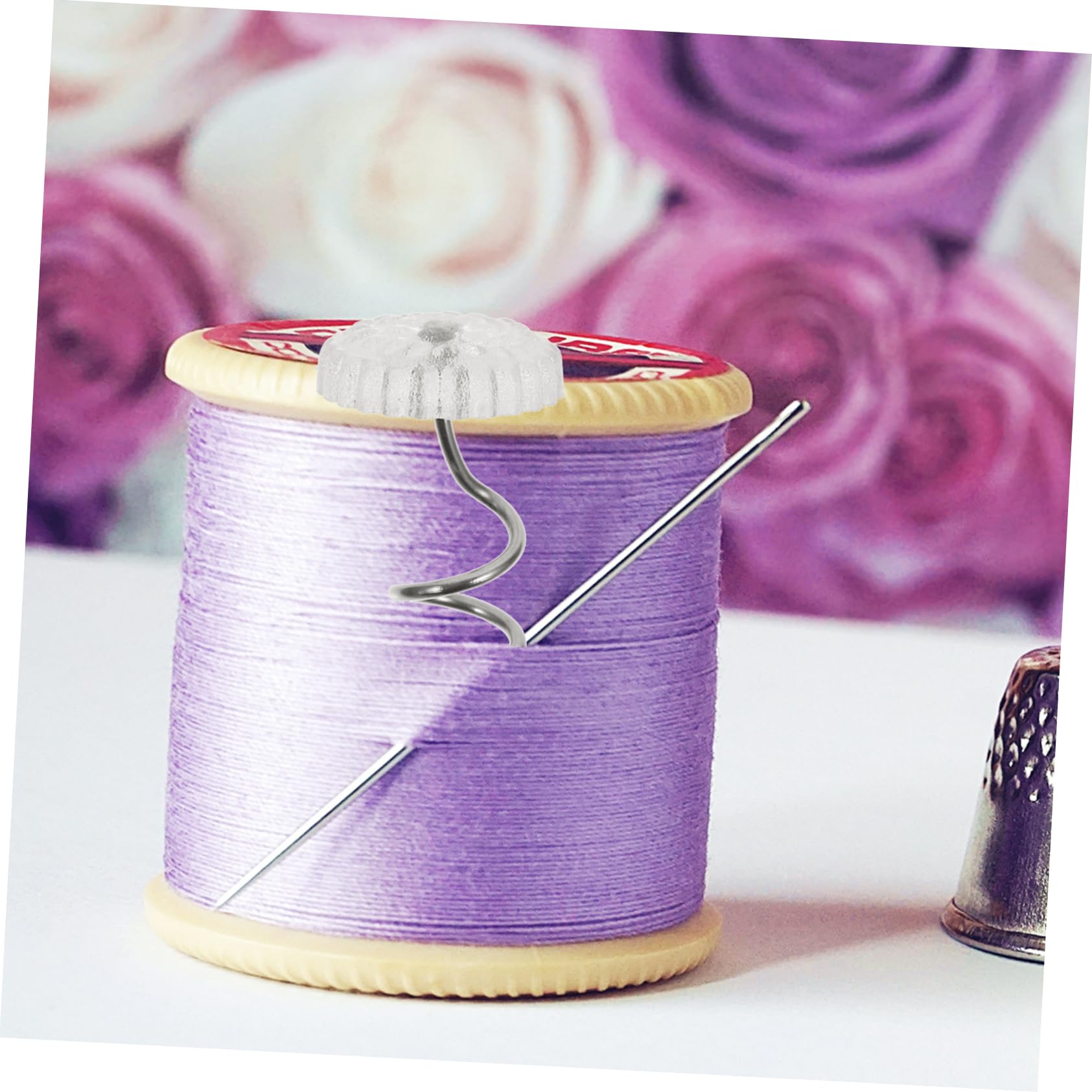 Lurrose 600pezzi Spilli Spirale Trasparenti Per Cucito e Decorazioni Artigianali Perfetti Per Bouquet Sposa e Corsage Facili Da Riporre e Trasportare