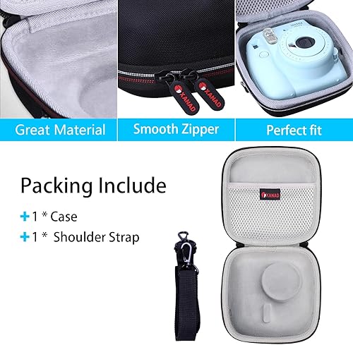 Miniatura 3 de XANAD Funda rígida compatible con Fujifilm Instax Mini 1211  evo  109  87 y para cámara instantánea Fujifilm Instax Mini 99 con correa para el