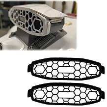 Vision Module Guard Compatible with Luba 2 Robotic Lawnmower, Honeycomb Anti-Collision Camera Cover, 2 Pack Black