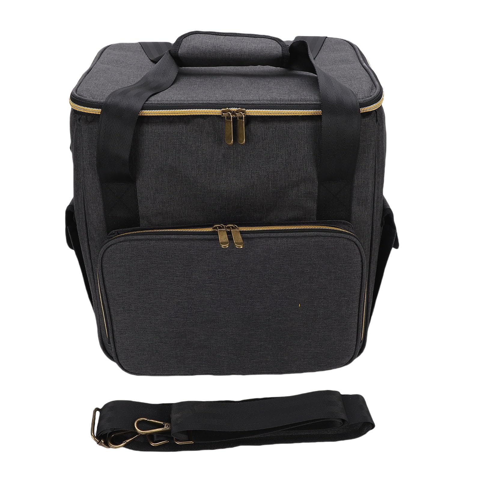 Generic Torba do Przenoszenia Płyt Trwały Organizer na 45 szt. 12-calowe Płyty Travel DJ Występy Tkanina Kationowa 13 X 9,8 X 13 Cali