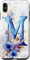 Vista 11 de Funda floral para iPhone 16 Morning Glory September Birth Flower Initial Letter M