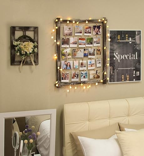 Miniatura 6 de J JACKCUBE DESIGN MK1300B - Marco de exhibición de fotos colgante, soporte para tablero de collage de fotos para múltiples fotos, Polaroid,