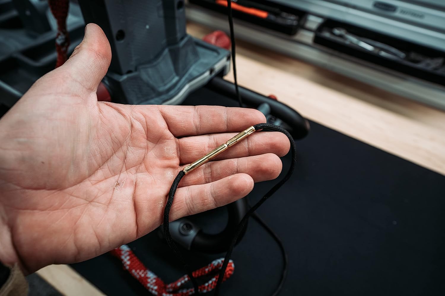 Tipton Nope Ropes – 9mm 2 Pack Pull Through Bore Ropes with End to End Connection and Case for Firearm Maintenance