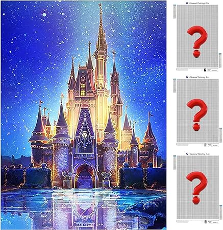 Amazon ダイヤモンドアート 4枚 人気 ディズニー城 5d ダイヤモンドの絵 Diy ふくぶくろ ビーズアート全面貼り付けタイプ モザイクビーズ 手芸品 キット ダイヤモンドの絵 ホームレストラン装飾 ハンドメイド全面貼り付けタイプ ビーズアートdiy手芸キット ホーム壁掛け