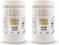 Sal Marinho Integral Culinário Pote 1kg Kit C/2