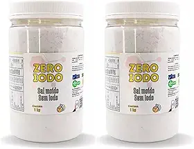 Sal Marinho Integral Culinário Pote 1kg Kit C/2