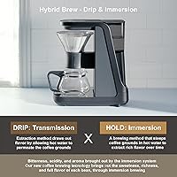 Vista 4 de Tiger Cafetera Automática Híbrida - Cafetera de Vertido y Máquina de Café de Preparación por Inmersión, Diseño Innovador para una Preparación