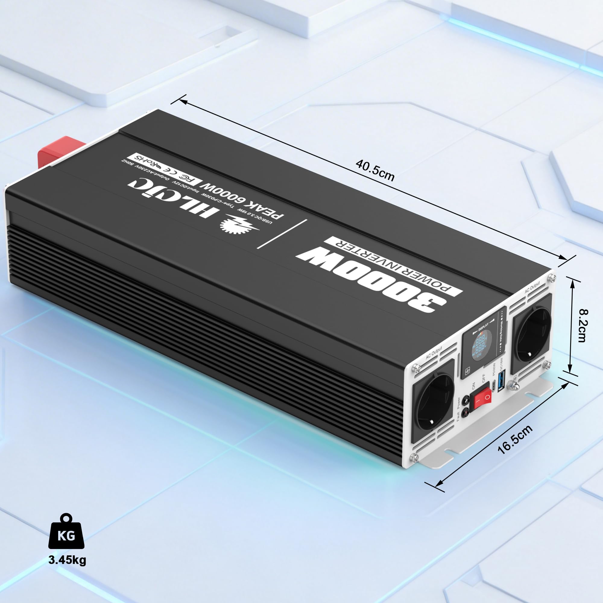 3000W12V Inversor con onda sinusoidal modificada