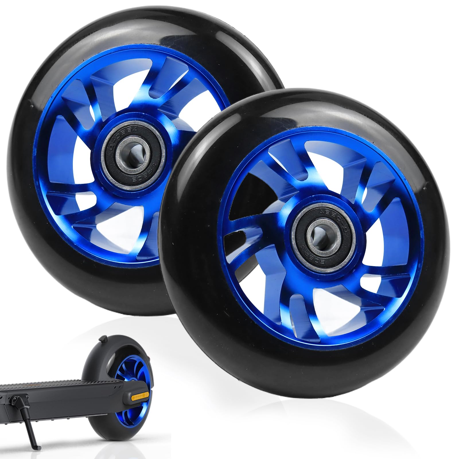 Stunt Scooter wielen 100 mm, 2 stuks scooterbanden, reservewielen met