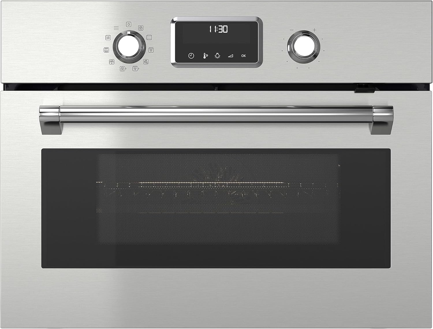 FORNEBY microwave combi with forced air, 500 stainless steel colour