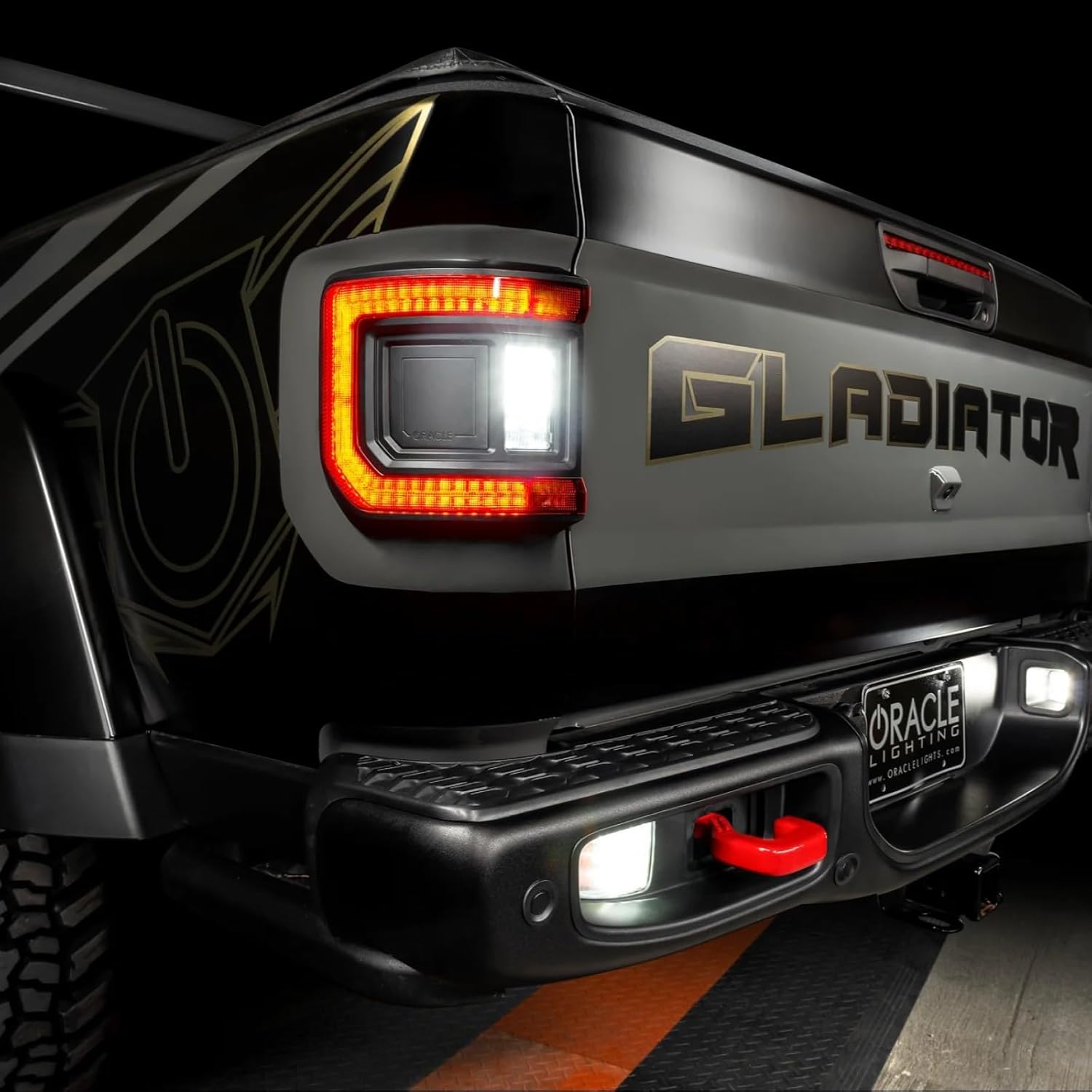 ORACLE Lighting 5878-504 Rear Bumper LED Reverse Lights fits 2020 2024 Gladiator JT - Provides Over 1500 Additional Lumens, Direct Replacement Lamp Using Existing Hardware