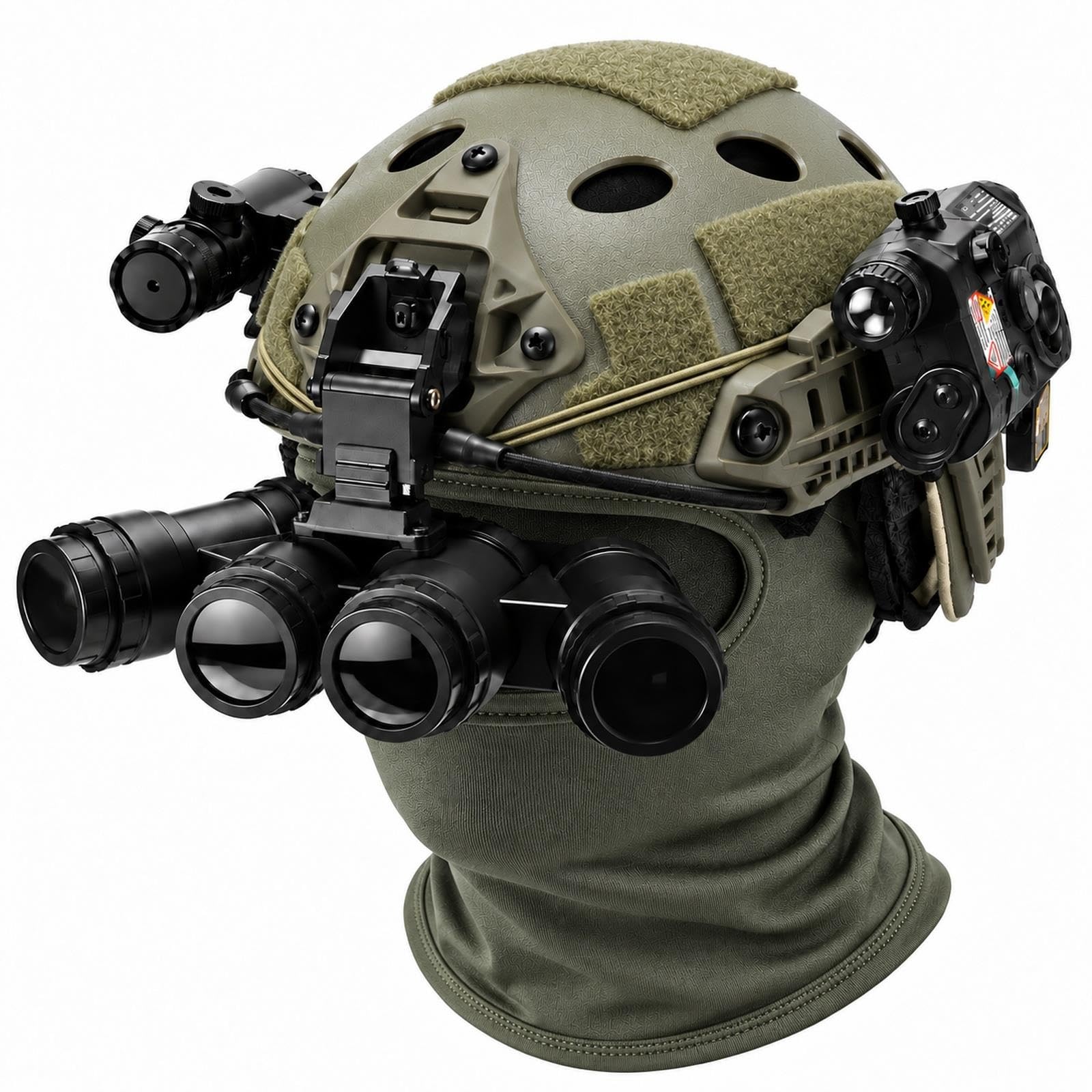 Casco Cosplay Bambini con Modello Quad-Tube e Passamontagna Nero