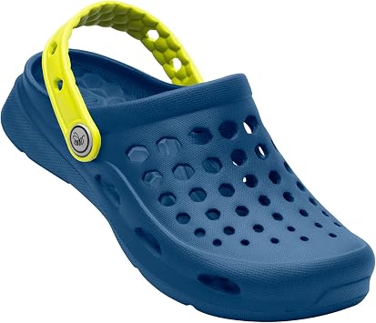 Joybees UKCLG.NSC.0405 Kids Active Clog Solid Navy/Citrus C4/C5