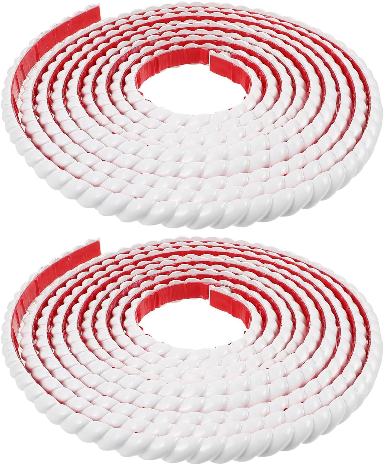 Peel and Stick Wall Molding Trim 10mm X 5m Flexible Self-Adhesive Decorative Mirror Frame Border for Kitchen and Bathroom Waterproof Edge Covering, 2 Rolls