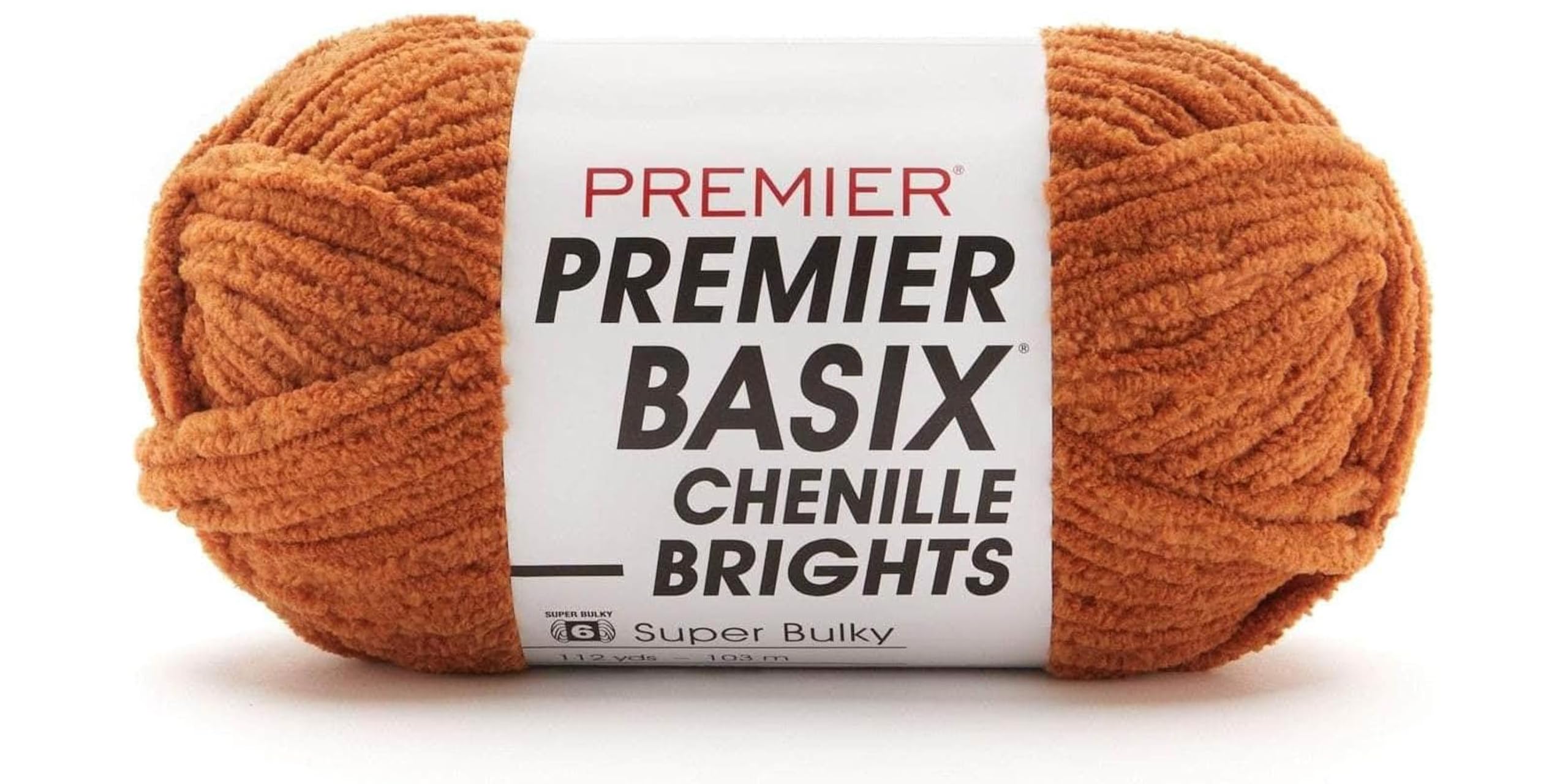 Premier Basix Chenille Brights Yarn-Rust 2126-06