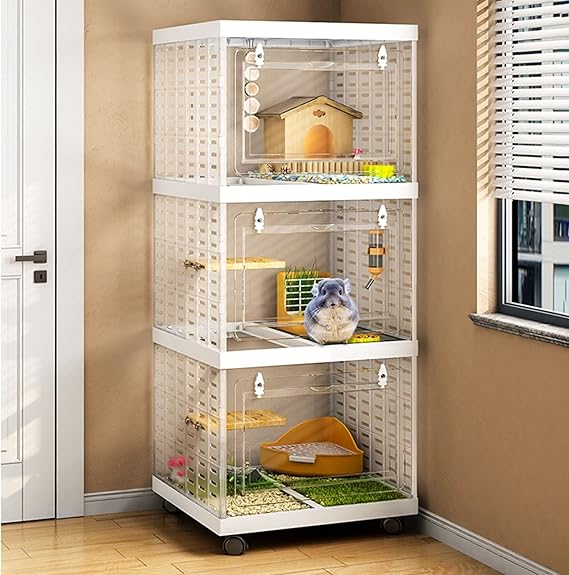 ZAMETTER Kaninchenkäfig-Abdeckung - Dreieckig, Wetterschutz Für Drinnen & Draußen