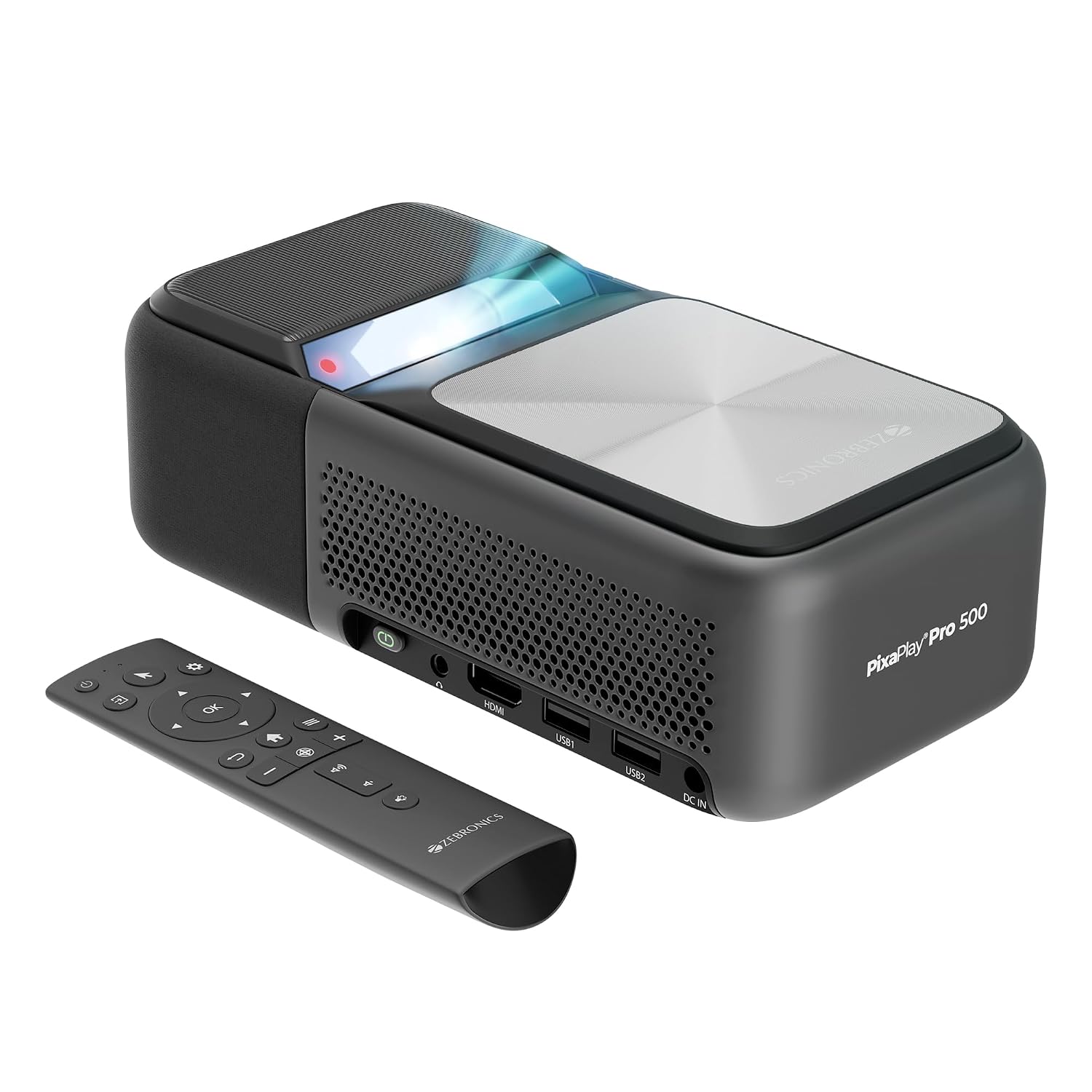 ZEBRONICS PIXAPLAY PRO 500, Ultra Short Throw, Smart Projector, 12500 Lumens, 90 Inch Screen Size, Electronic Focus, Andro... - Review, Price and Buying Guide