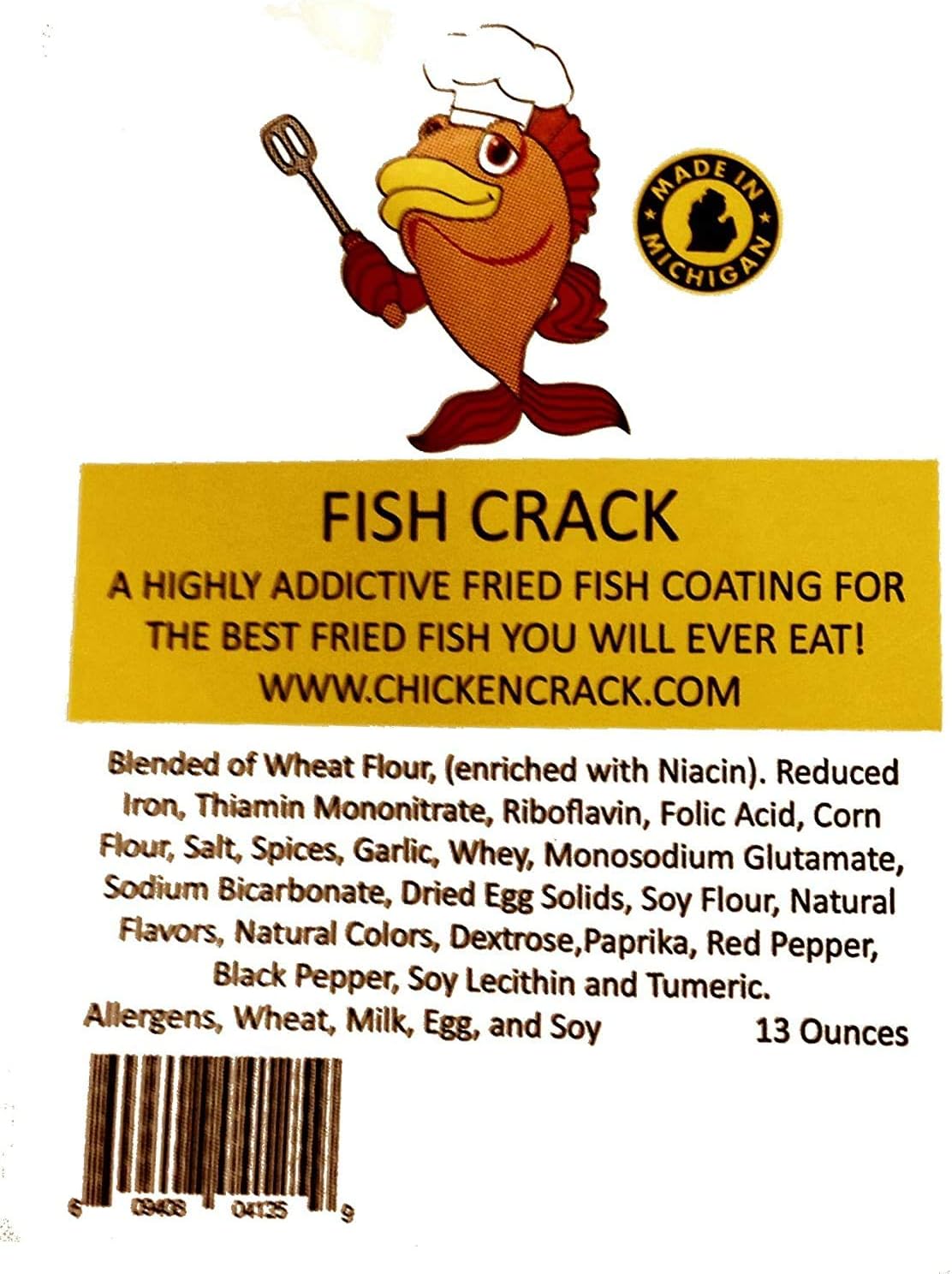 FISH CRACK by Chicken Crack - 3 (three) 11oz Packages