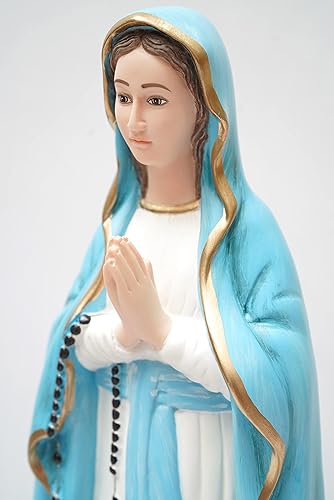 Miniatura 4 de Estatua religiosa católica de Nuestra Señora de Lourdes Virgen María Santísima Madre Católica de Lourdes Colección Vittoria Made in Italy