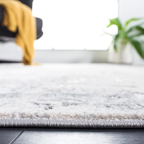 Miniatura 5 de Safavieh Vogue Collection VGE218F - Alfombra abstracta moderna y contemporánea de 5 pies 3 pulgadas x 7 pies 6 pulgadas, grisgris claro