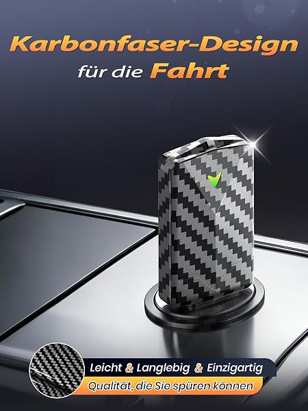 Mini CarPlay Wireless Adapter & Android Auto Wireless Adapter mit Auto GPS Navigation, Karbonfaser Design, Metall USB-A/C, Schnell Stabil, Kompatibel ab 2016, fĂŒr Apple iPhone (iOS 10+) & Android 10+ - 4