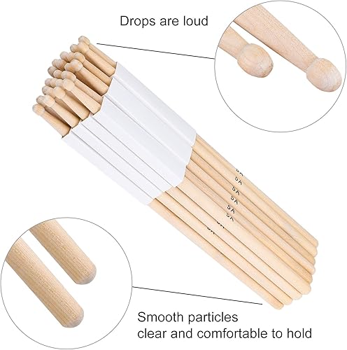 Miniatura 4 de Baquetas FF Elaine Maple 7A con punta de madera, 12 pares