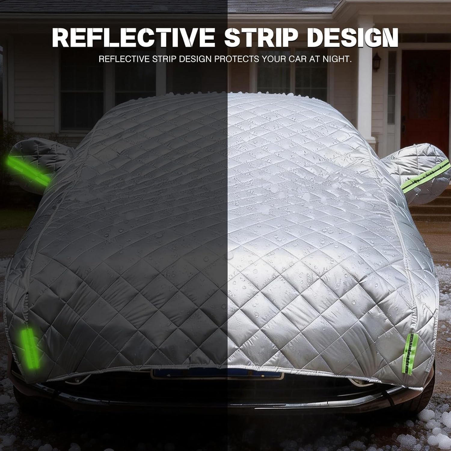 Hail Protector Car Cover SUV Compatible with Toyota RAV4/Honda CR-V/Tesla Model Y, 4-Layers Thicken Padded Hail Protection Blanket