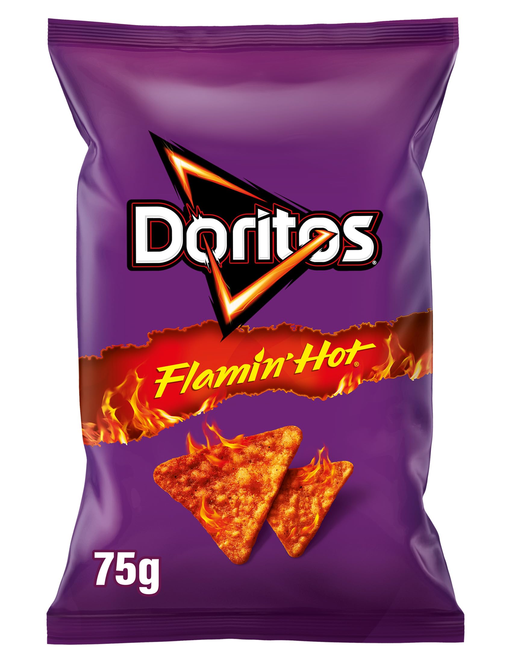Doritos Flamin Hot Snack de Maíz Picante, 75g