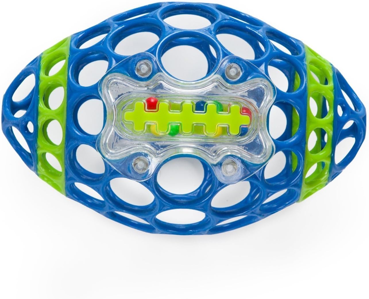 Rhino Toys Oball 81075 Toy Rugby Ball Colour Scheme B (Blue/White)