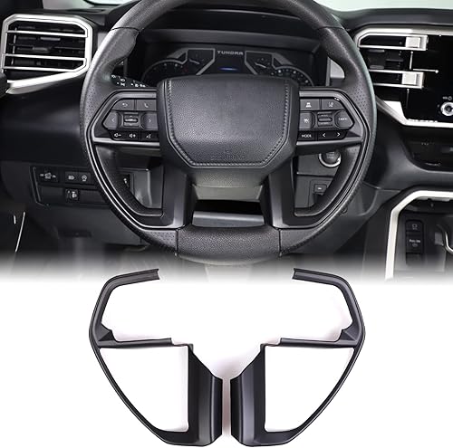 Aunginsy Cubierta de panel de botón de dirección de consola central compatible con Toyota TundraSequoia 2022-2025 Tacoma 2024+ Panel de dirección de