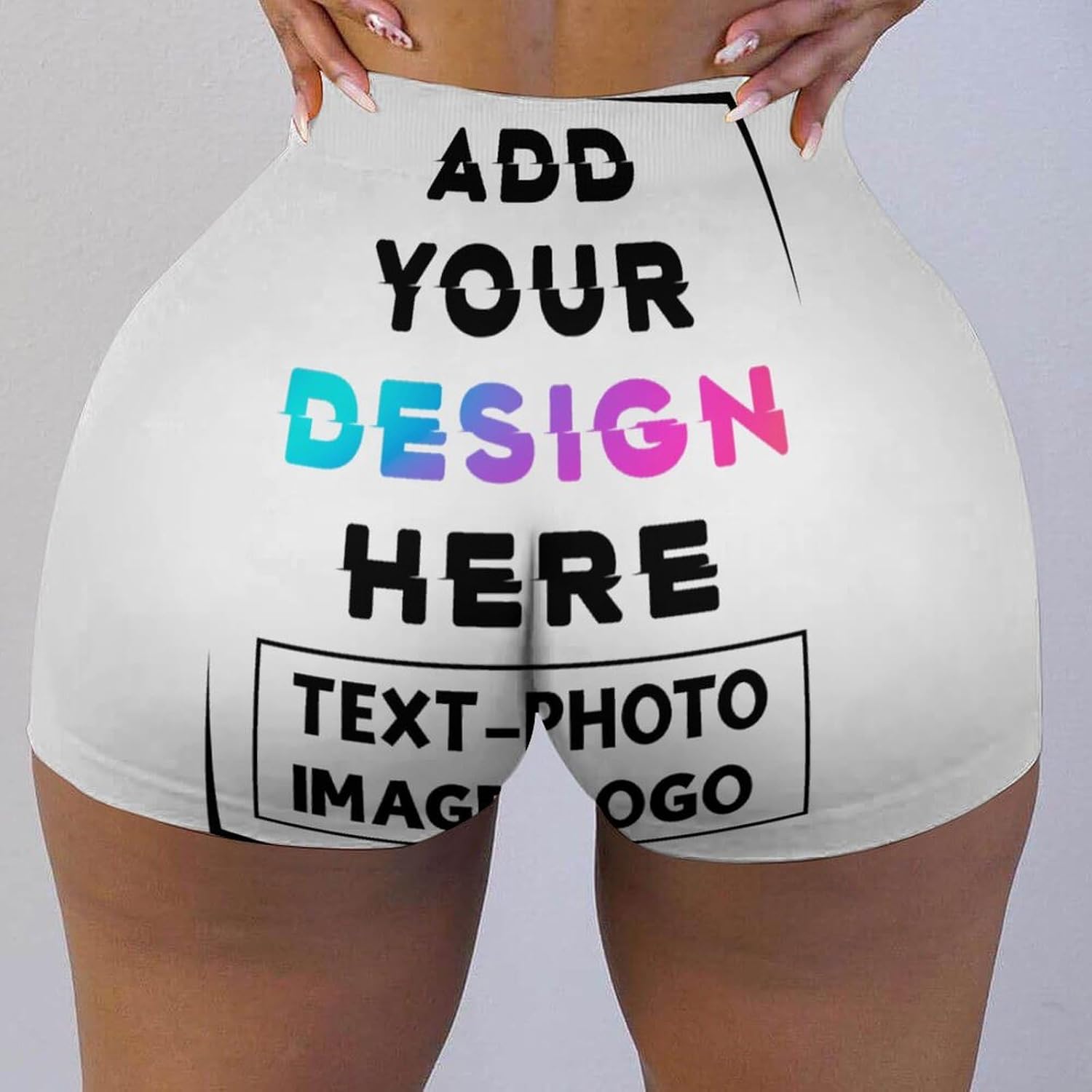 Custom Adult Women Girls Women's Shorts Add Your Own Image and Text Design Personalized Birthday Gifts for Girlfriend Wife