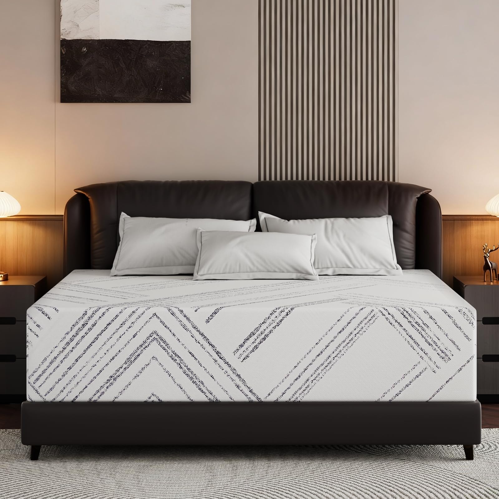 Full Size Mattress 14 inch, Medium Firm Cooling Gel Memory Foam Mattresses, Removable Washable Cover, Full Mattress in a Box, Pressure Relief & Upgraded Support, Motion Isolation, CertiPUR-US