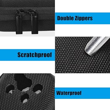 Insulin Cooler Travel Case, Insulin Pen Case with 2 Insulin Cooler Ice Packs, Portable Insulin Travail Case, Insulin Cooling Case Insulated Organizer for Insulin Pens 20 * 7 * 5cm (Black)