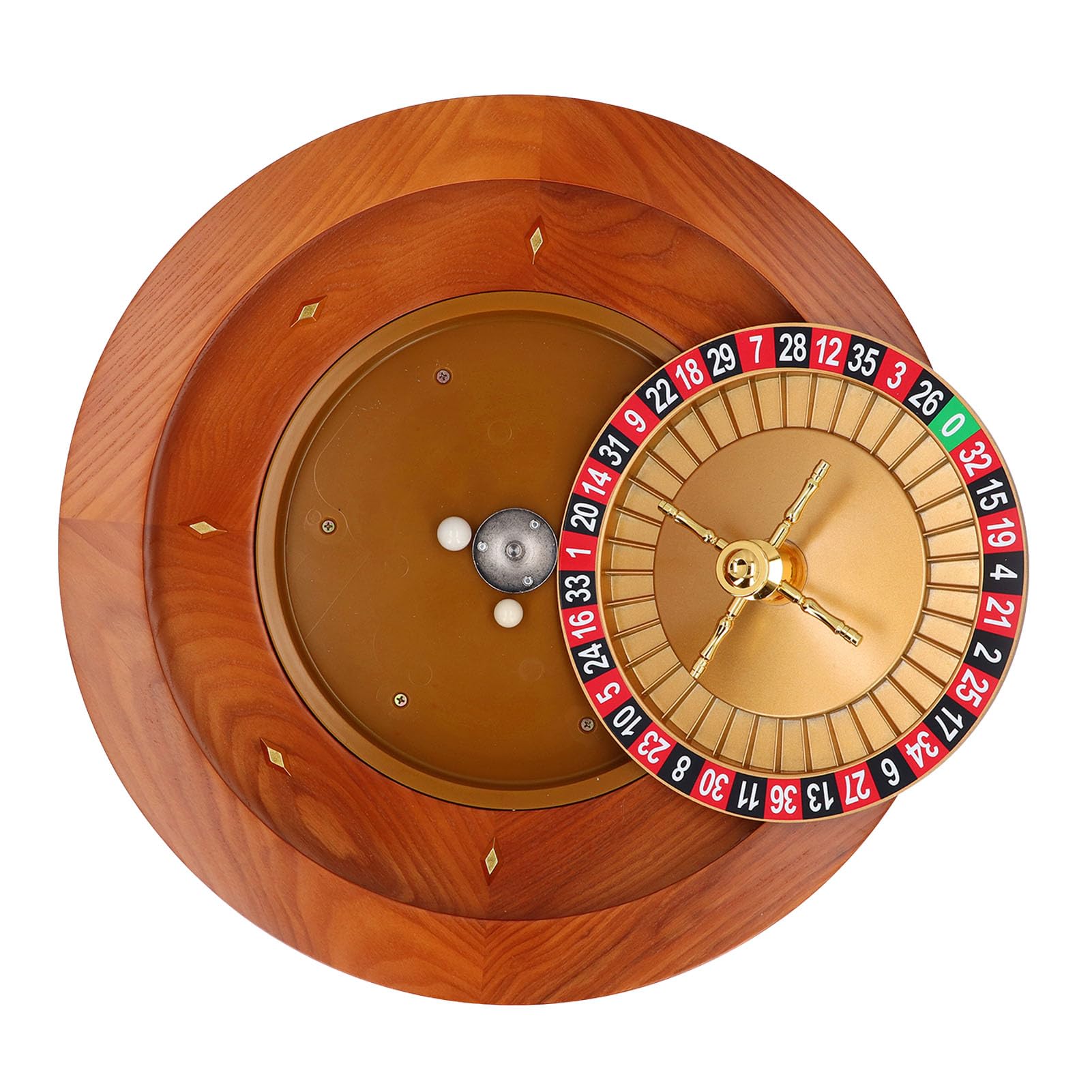 Set da Gioco con Ruota in Legno Lucido per Serate di Gioco in Famiglia Legno di Betulla da 18 Pollici con 1x0 Singolo