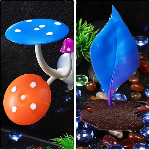 Miniatura 4 de Betta Fish Beds, 2pcs Betta Fish Hamaca Acuario Camas de descanso Betta Fish Cama de hojas de descanso