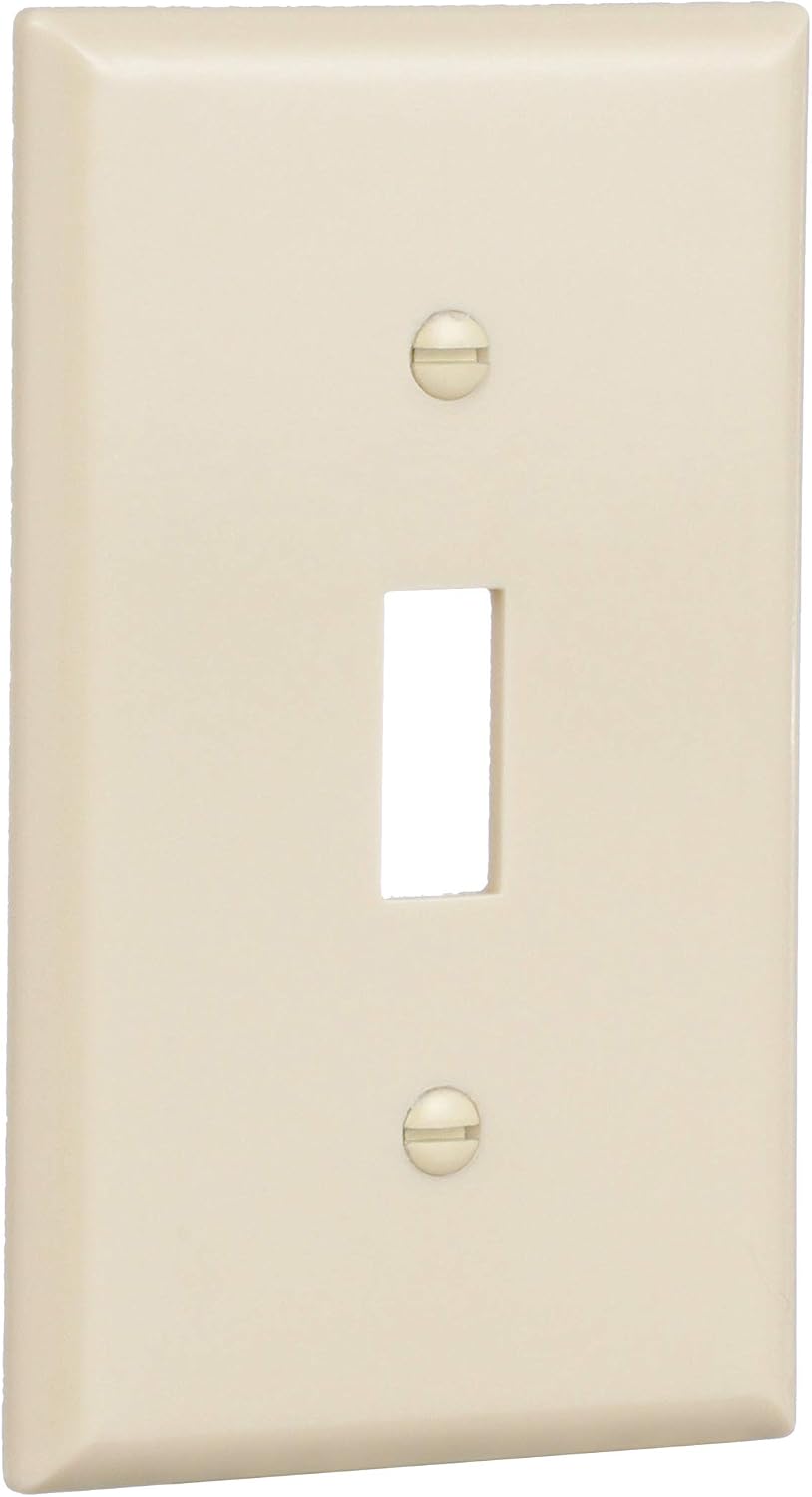 Toggle 1-Gang Standard Size Wallplate, Ivory