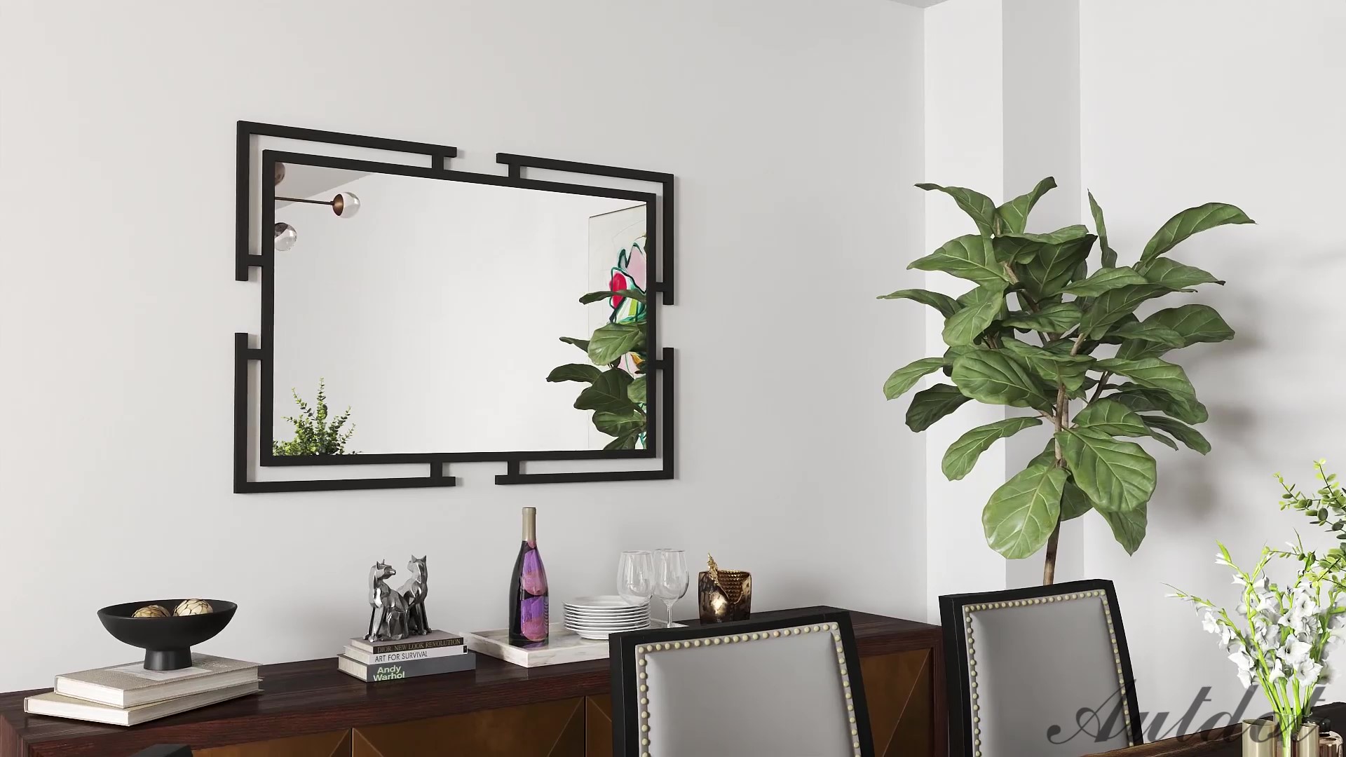 Amazon.com: Autdot Large Decorative Wall Mirror, 24