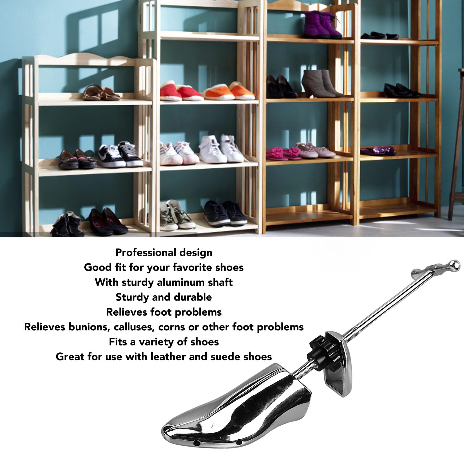 Agatige Schuhspanner, professioneller verstellbarer Schuhverbreiterer aus Aluminiumlegierung, Sneaker-Bäume, Stiefelhalter für Männer und Frauen