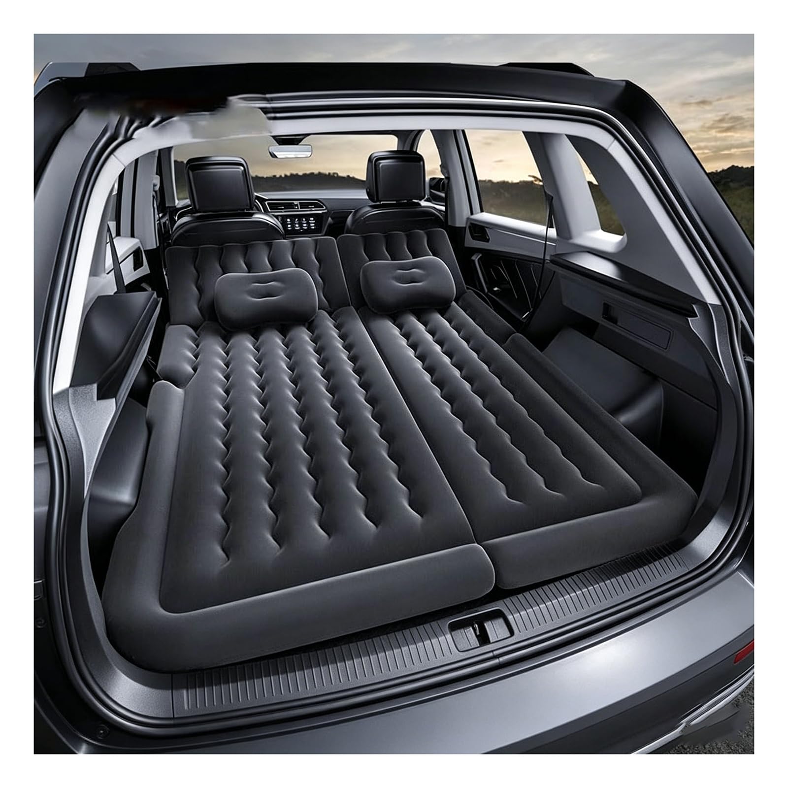 Voiture Matelas Gonflable,pour Citroen DS4 DS 4 Portable épais Gonflable Matelas Pneumatique Matelas Autogonflant Lit Camping en Plein,B