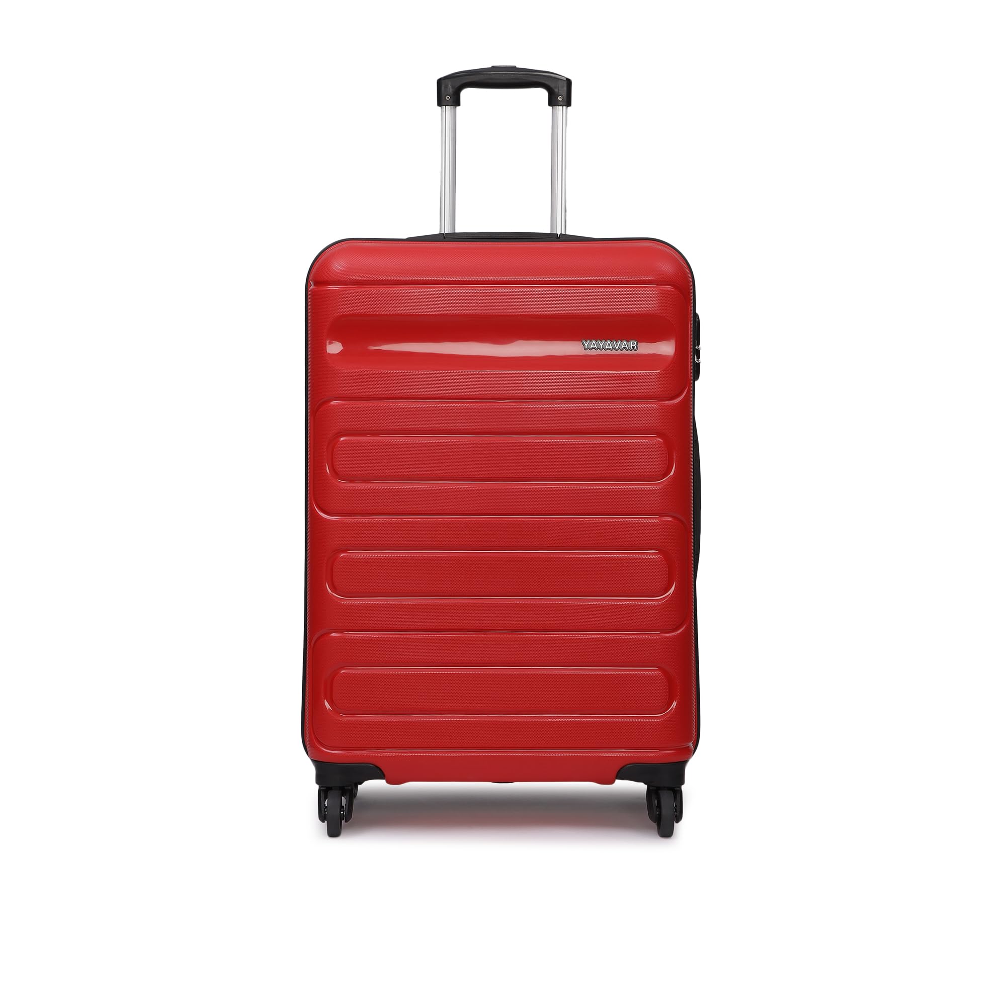 yayavar Tokyo Textured ABS Hard-Sided Suitcase Bag | Dual Color Trolley with 4 Spinner Wheels, Number Lock, Water Resistant | Luggage Bag for Travel-picture-55